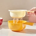 thumbnail image 4 of Cozival Cute Double Layer Colander Strainer Bowl, Detachable Small Plastic Fruit Vegetable Washing Basket with Handle and Hanging Hole, BPA Free Food Grade Berry Strainer for Kitchen（Multicolor）, 4 of 5