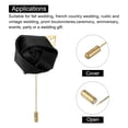 thumbnail image 5 of 6 Pcs Ramilletes de Rosa con Alfileres para Hombres Ceremonia de Boda Aniversario Cena Formal Fiesta Negra, 5 of 5