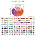 thumbnail image 6 of 200Pcs Large Hole Beads for Jewelry Making 12 Colors Assorted Resin Beads Colorful Large Hole Crafts Beads DIY Bracelet Bulk Spacer Beads for DIY Craft Bracelet Necklace Earring, 6 of 6