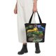 thumbnail image 5 of Fotbe Colorful Viper Snake Bolsa de Playa con Estampado, Bolsa de Hombro, Bolsa de Mano Espaciosa, Bolsa de Viaje Ligera, Bolsa de Compras Versátil, 5 of 6