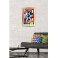 thumbnail image 2 of Marvel Trading Cards - Captain America Wall Poster, 14.725" x 22.375" Framed, 2 of 6