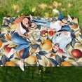 thumbnail image 6 of Extra Large Picnic Beach Blanket Waterproof Sand Proof Portable Outdoor Mat Fruit and Leaves 60x80, 6 of 9