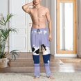 thumbnail image 2 of Mens Pajama Pants, Bernese Mountain Dog Sitting Bath Tub Soft Sleep & Lounge Pants for Men, Cuteness Casual PJ Bottoms Pants with Pockets, 2 of 7
