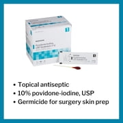 McKesson Swabstick with Povidone Iodine - Topical Antiseptic for Wound Care, 50 Sticks, 1 Pack
