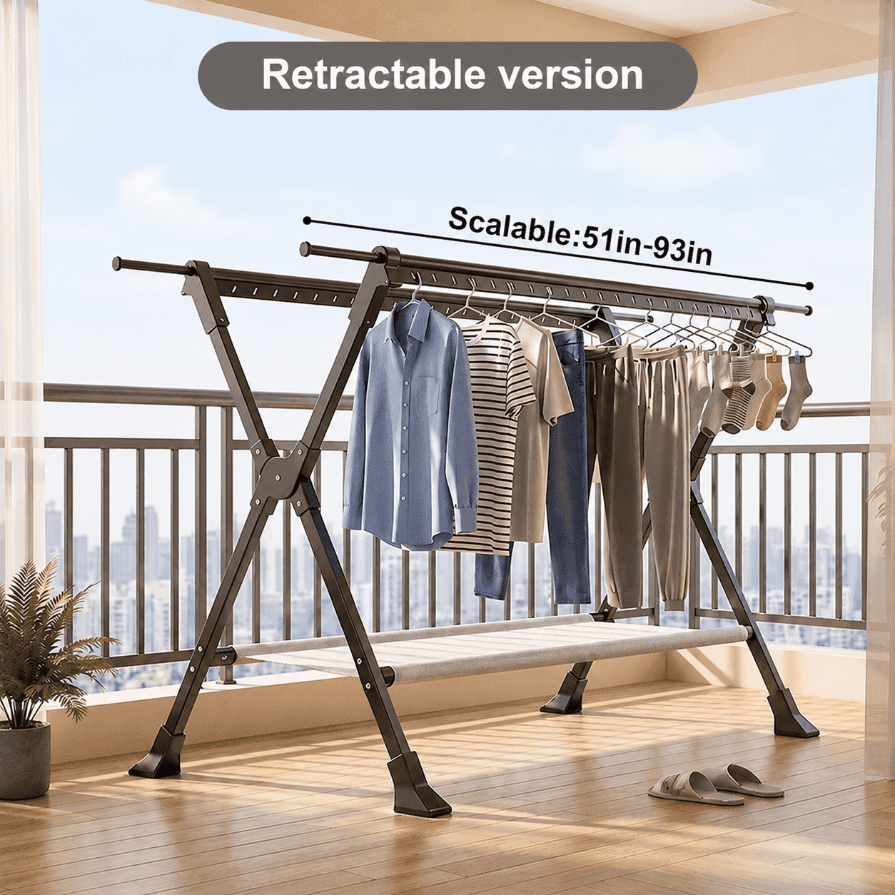 Fox Valley Traders Drying Rack Wall Lean or Fold, 52