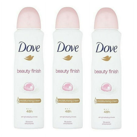3 Pack Dove Beauty Finish Antiperspirant Deodorant Spray 150ml each