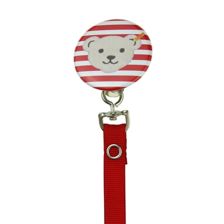 Teddy Bear Face Pacifier Clip