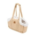 thumbnail image 2 of Bolsa de transporte para gatos jinwen invierno resistente para exteriores beige 38 x 14 cm, 2 of 8