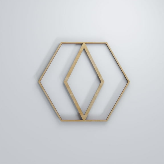 Ekena Millwork 7 3/8"W x 7 3/8"H x 3/8"T Extra Small Hillrose Decorative Fretwork Wood Wall Panels, Hickory