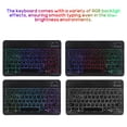 thumbnail image 4 of 1 Juego de teclado y ratón inalámbricos, teclado multidispositivo, letras iluminadas, teclado con pegatinas, teclado portátil para tableta y teléfono, 4 of 6