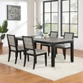 thumbnail image 2 of Elodie 5-piece Rectangular Extension Leaf Dining Set Black, 2 of 13