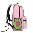 thumbnail image 3 of Fotbe Cute Avocado Pattern Casual Backpack for School, Travel, and Outdoor Activities - Durable, Lightweight, and Comfortable, 3 of 5