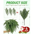 thumbnail image 2 of 4 Pcs Real Touch Christmas Norfolk Pine Branches -18" Artificial Pine Branches Green Plants Branches for Holiday Floral Arrangements, Wreaths, Craft DIY and Home Xmas Decorations (4PCS(24 sprigs)), 2 of 5