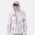 thumbnail image 3 of Picia Heart Rabbit Women's Men's UPF 50+ Sun Protection Hoodie Shirt Long Sleeve SPF Fishing Outdoor UV Hiking Lightweight Shirts-Small, 3 of 9