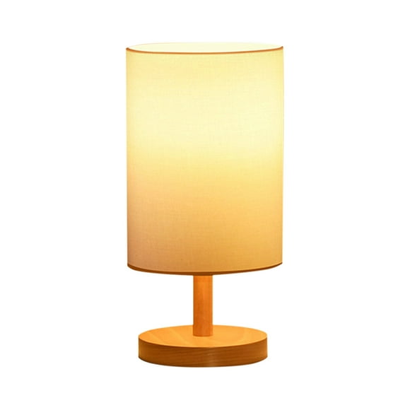 EGNMCR Desk Lamp Bedside Table Lamp - Small Bedroom Lamps For Nightstand,Solid Wood Lamp With Fabric Shade, Minimalist Desk Reading Lamps For Living Room Office Dorm Bedside lamp