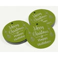 thumbnail image 3 of Inkdotpot Pack Of 100 Real Silver Foil Paper Tags Merry Christmas & Happy Holiday Favor Hang Tags, 3 of 6