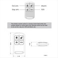 thumbnail image 1 of Control Remoto Inalámbrico de 433 MHz, Adecuado para la Seguridad Antirrobo del Hogar, Se Puede Equipar con una Variedad de Alarmas, 1 of 5