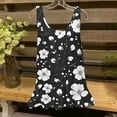 thumbnail image 2 of GERsome Womens Tank Tops Crewneck Loose Fit Floral T Shirts Casual Flowy Sleeveless Tunic Shirts S-2XL, 2 of 5