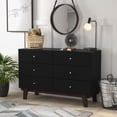 thumbnail image 6 of Kincaid Wood 6 Drawer Dresser, Matte Black, by Hillsdale Living Essentials, 6 of 6