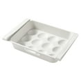 thumbnail image 2 of Contenedor de almacenamiento de huevos para refrigerador | Organizador de huevos apilable de 12 rejillas | Diseño de cajón de gran capacidad de plástico blanco | Ventilación fresca | Caja duradera, 2 of 9