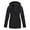 Womens Coats & Jackets Black, variant on Womens Plus Size Rain Coats with Pockets and Hooded S-5X Fleece Lined Full Zipper Jackets Casual Solid Waterproof-Warm Long Sleeve Outerwear