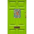 thumbnail image 2 of Letter X Flowers Retro Blue Wall or Door Hanging Prints, 2 of 2