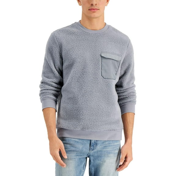 Alfani Mens Crewneck Fleece Sweatshirt