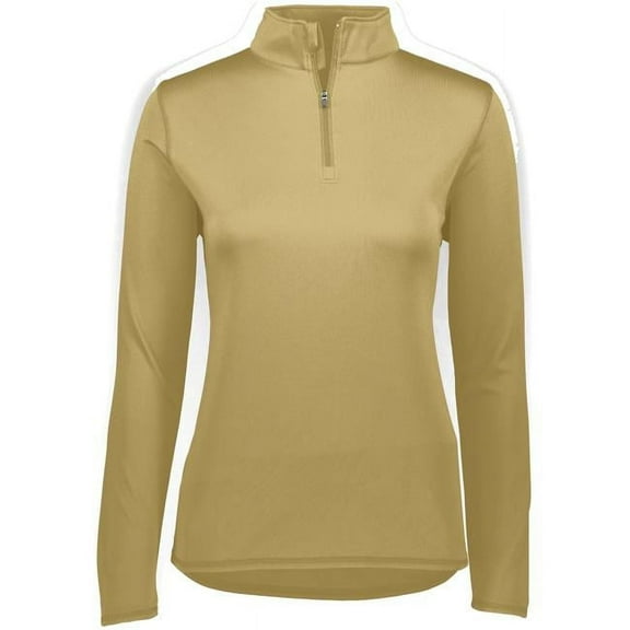 ASI 2787.023.L Ladies Attain Wicking 1 by 4 Zip Pullover, Vegas Gold - Large