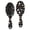 Halloween Ghost Candy Black Pattern, variant on Halloween Ghost Candy Black Pattern Brush, Detangling Hair Brush, Paddle Styling Brush, Round Tip Bristles Gifts for Wet Dry Hair Styling