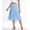 Light Blue, variant on Asklazy Women's High Waist Pleated A-Line Midi Skirt,Flowy Elastic Waist Skirts for Work Casual Wear,Lucky,Light Blue,L