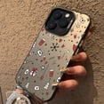thumbnail image 4 of Funda IMD plateada electrochapada estilo navideño con copos de nieve de invierno para iPhone 16 15 14 11 12 13 Pro Max 7 8 Plus X XS XR, 4 of 5