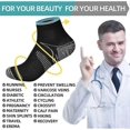 thumbnail image 4 of Crday 7 Pairs Ankle Athletic Socks Low Cut Compression Socks With Arch Support Plantar Gift, 4 of 4