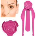 thumbnail image 2 of 1 regla para cejas de color rojo rosa mate ER, 2 of 5