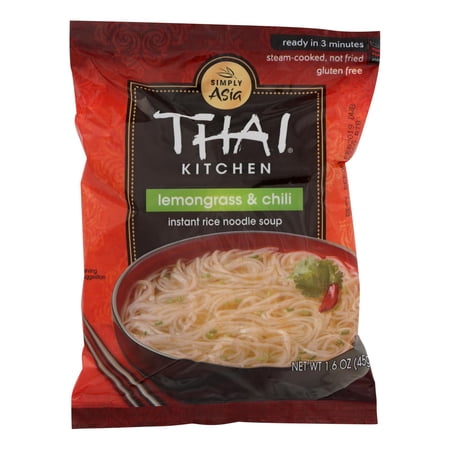 (6 Pack) Thai Kitchen Lemongrass & Chili Instant Rice Noodle  1.6 Oz