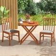 thumbnail image 4 of Costway 1 PCS Outdoor Patio Folding Wood Dining Table for 4 with 2" Umbrella Hole for Garden, 4 of 11