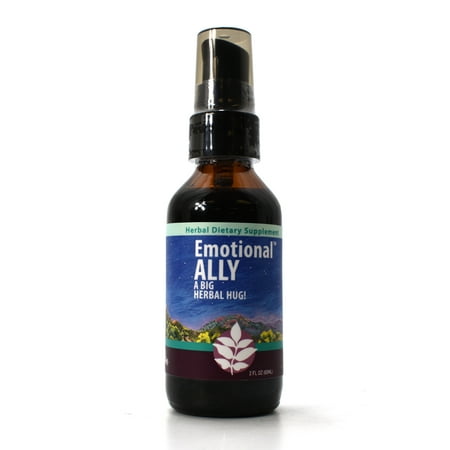 WishGarden Herbal Remedies WishGarden Herbs — Emotional Ally Herbal Formula — Gluten-Free — 2 oz Pump