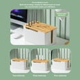 thumbnail image 4 of Router Storage Box, WiFi Router Organizer Neat Organization Bamboo Plastic  For Bedroom, 4 of 8