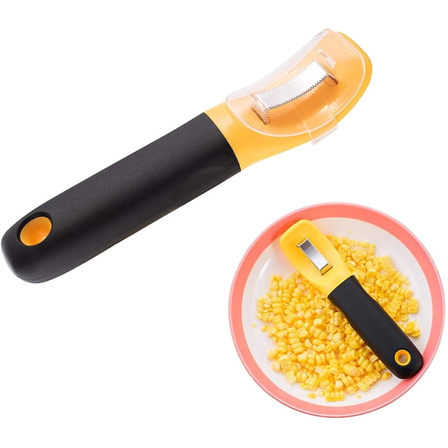 Juego de 2 peladores de mazorcas de maíz, cortador de granos de maíz profesional, pelador de maíz Good Grips, herramientas de cocina para quitar maíz