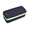 thumbnail image 2 of Mira la caja de viaje, transporte de la caja 3 ranuras con almohadas de relojes a prueba de golpes, estuche organizador de la caja de almacenamiento Gris, 2 of 8