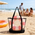 thumbnail image 6 of Orangide Clear PVC Beach Bag Tote, Summer Travel Handbag with Zip Top, Large Capacity Shoulder Purse for Poolside, Vacation Essentials 17x13 in, 6 of 6