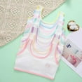 thumbnail image 6 of Wuxian Girls Bralette Crop Top Bra Seamless Sports Bra Training White Teen Bra Camisole Style Lightweight Seamless Kids Bra,White, 6 of 7