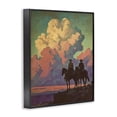 thumbnail image 2 of Stupell Industries Rustic Lodge Cowboys Silhouetted Against Clouds Black Framed Giclee Art, 11 x 14, by Arlington Prints, 2 of 8