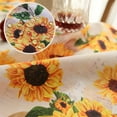 thumbnail image 5 of Sunflower Tablecloth,Orange Floral Table Cloth for Rectangle Tables,Waterproof Resistant Durable Flower Table Cover for Kitchen Dining Room(60 X 102 INCH), 5 of 6