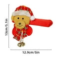 thumbnail image 2 of Christmas Door Handle Cover Santa Claus with Bells Decorative Protective Sleeve for Room Door Knob Holiday Decor, 2 of 5