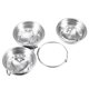 thumbnail image 3 of Practical Storage Bowl Stainless Steel Bowl Home Cooking Applies Heart Shaped Silver Quick Heating 1Pc, 3 of 5