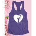 thumbnail image 3 of Mom And Baby Heart Silhouette Racerback Tank Women -Image by Shutterstock, Female Small, 3 of 4