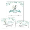thumbnail image 4 of Inkdotpot Set Of 30Baby Shower Invitations-Diaper Raffle Tickets And Baby Shower Book Request Cards Baby Elephant Gender Neutral Invites Its A Boy Its A Girl, 4 of 7