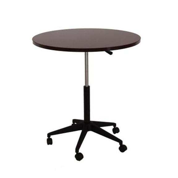 Boss Norstar  32 in. Mobile Round Table  Mahogany