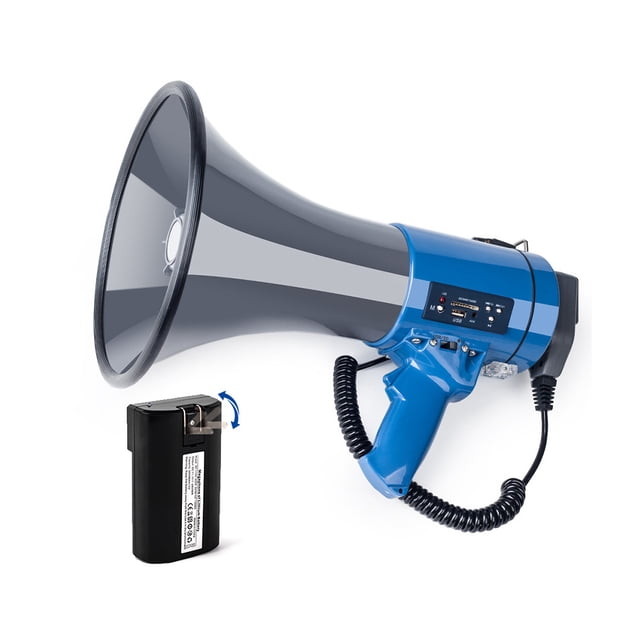 Moyic Altavoz megáfono Altavoz grabable Altavoces de guía Tour Horn Multifuncional Batería-funcionamiento Fabricante de sonido Cables de audio/vídeo Con 1500mAh