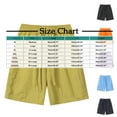 thumbnail image 2 of USNSM (M-5XL) Big and Tall Men's Lightweight Breathable Solid Summer Casual Shorts Drawstring Elastic Waist Shorts Orange M, 2 of 4